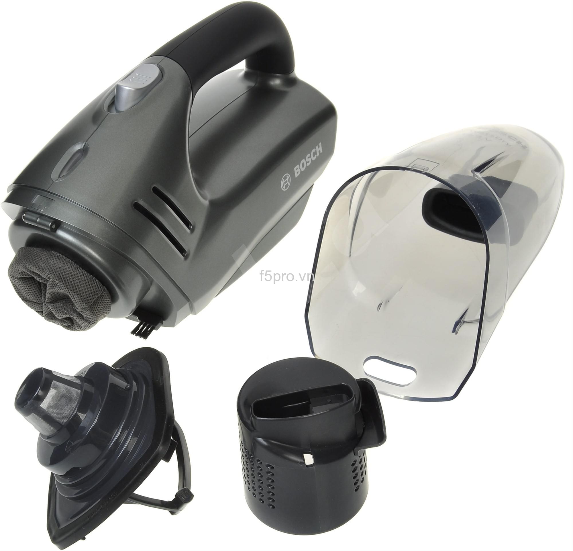 Máy hút bụi Bosch chính hãng, thiết kế nhỏ gọn, hiệu suất mạnh mẽ, phù hợp cho gia đình và công nghiệp, đi kèm phụ kiện đa dạng, bảo hành Bosch uy tín.