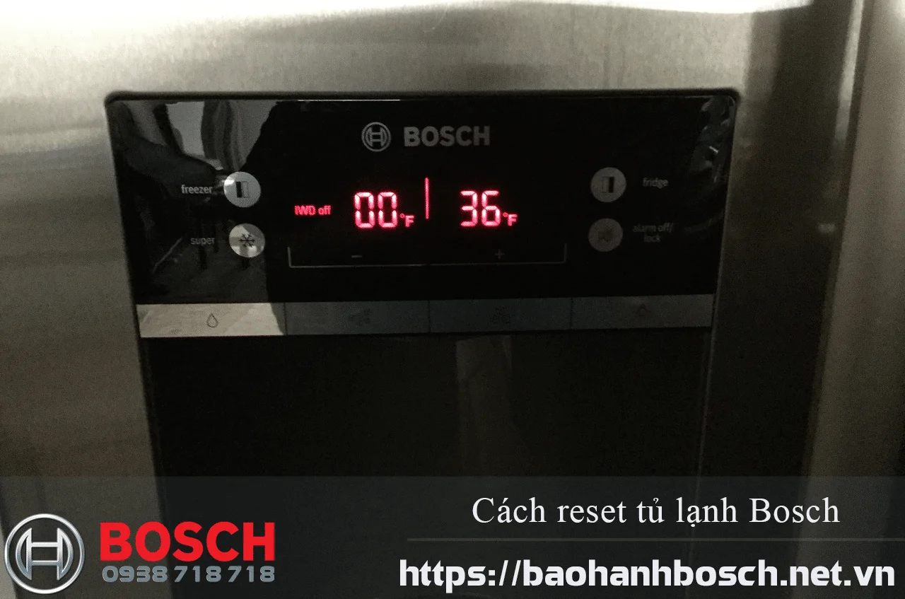 Tủ lạnh Bosch cảnh báo nhiệt độ nếu có sự bất thường