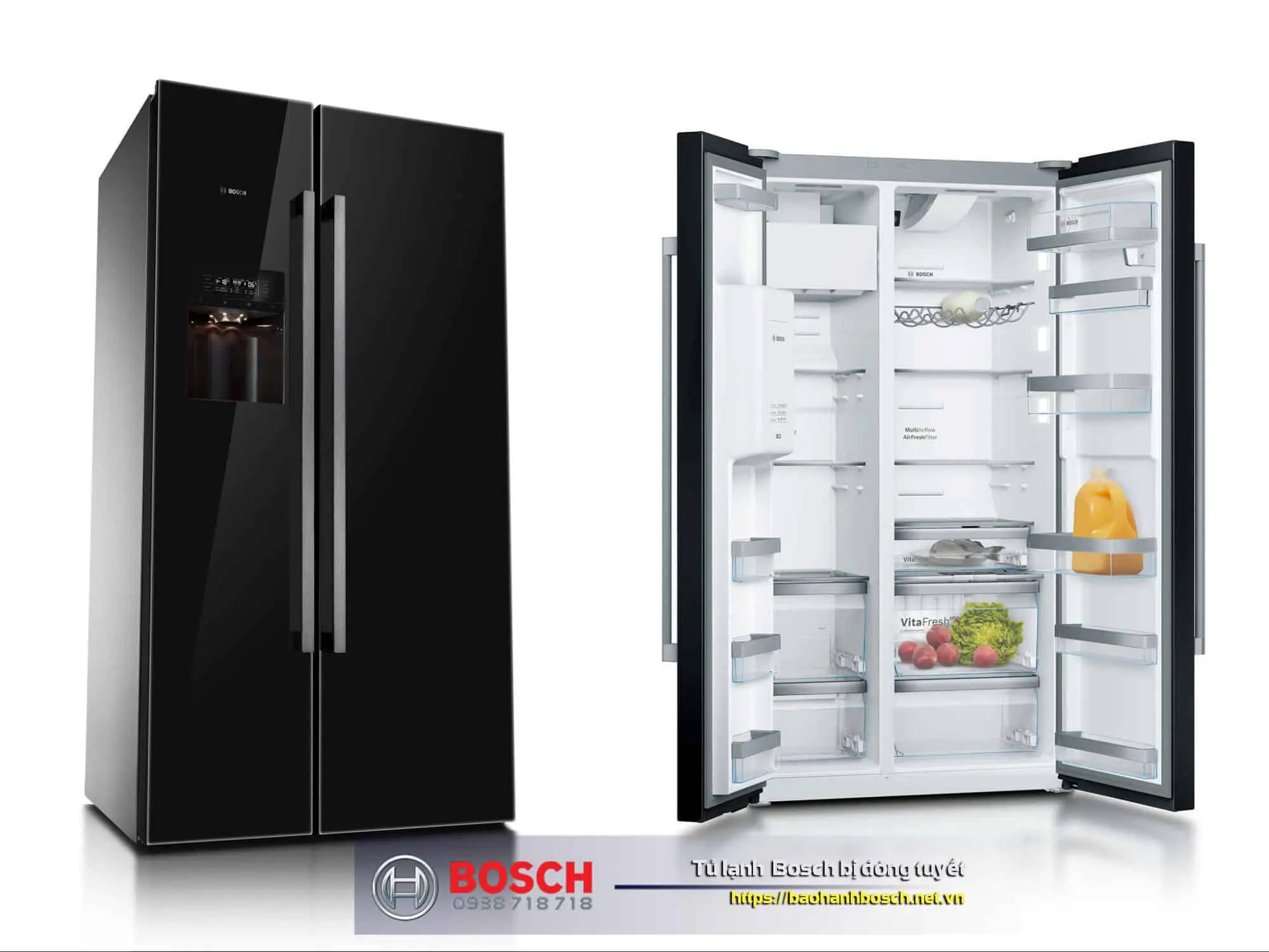 Tủ lạnh Bosch bị đóng tuyết có thể do hệ thống xả tuyết gặp trục trặc