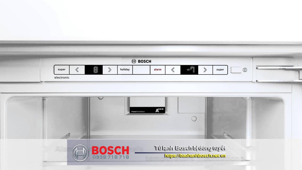 Tủ lạnh Bosch bị đóng tuyết