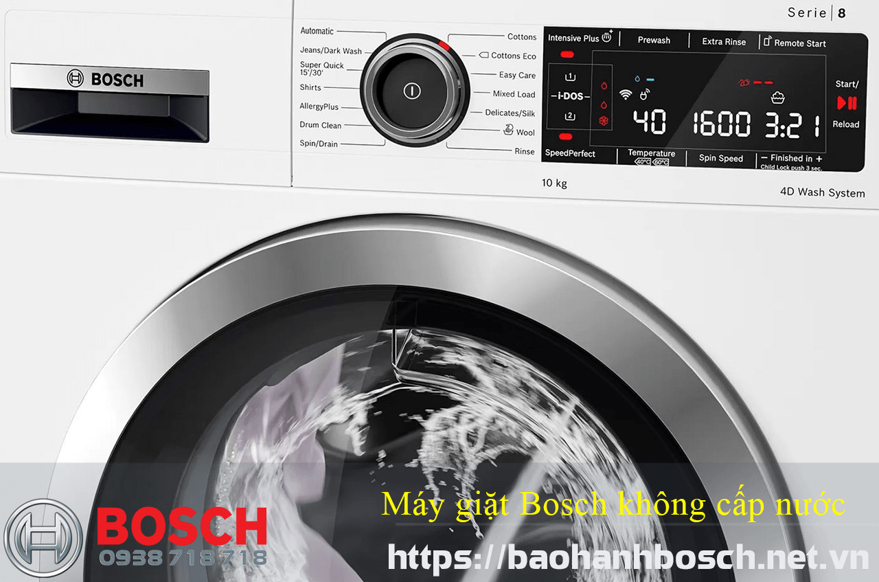 máy giặt Bosch không cấp nước