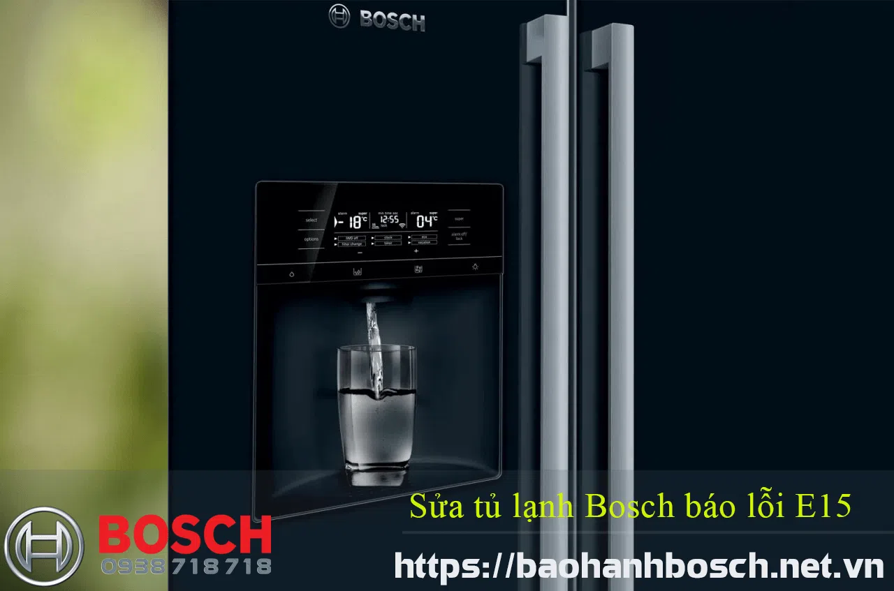 Lỗi E15 trên tủ lạnh Bosch, nguyên nhân và cách khắc phục hiệu quả. Dịch vụ bảo hành Bosch chính hãng giúp khắc phục nhanh lỗi E15, đảm bảo hoạt động tối ưu của tủ lạnh của bạn.