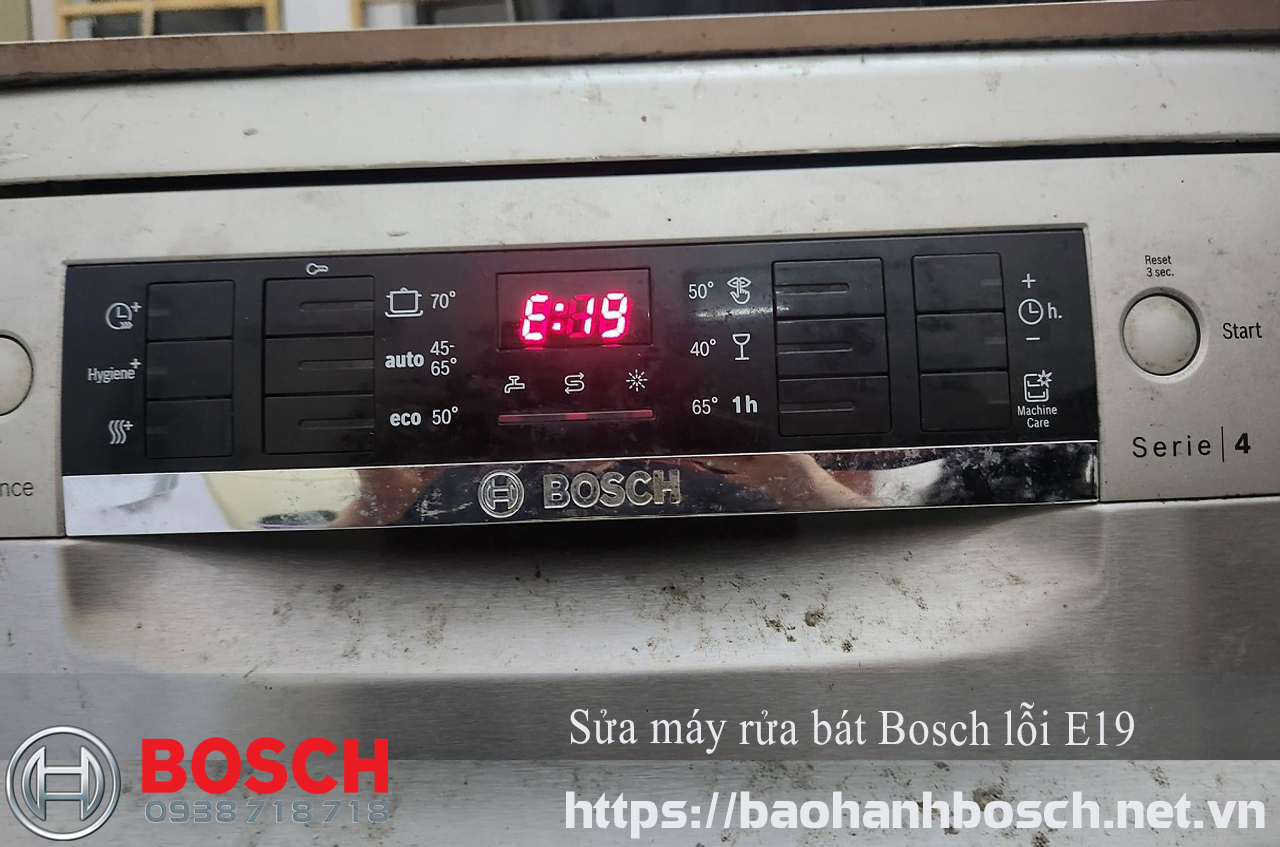 Máy rửa bát Bosch lỗi E19