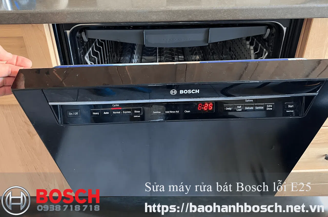 Lỗi máy rửa bát Bosch E25, dịch vụ sửa máy rửa bát Bosch chính hãng, bảo hành uy tín tại tpHCM và toàn quốc. Liên hệ Hotline 0938 718 718 để được hỗ trợ nhanh chóng.