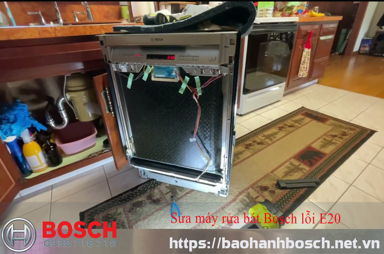 Bảo hành Bosch nhận sửa máy rửa bát Bosch lỗi E20 