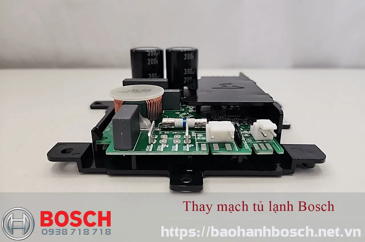Relay circuit for Bosch refrigerator cooling system with Bosch warranty service.