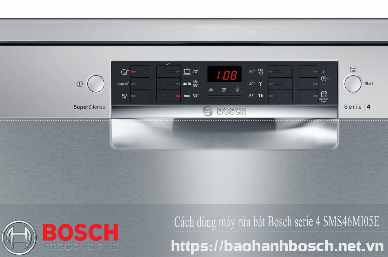 Tham khảo các tính năng trên máy rửa bát Bosch serie 4 SMS46MI05E