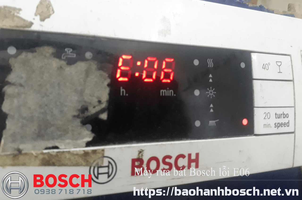 Bảo hành Bosch nhận sửa máy rửa bát Bosch lỗi E06