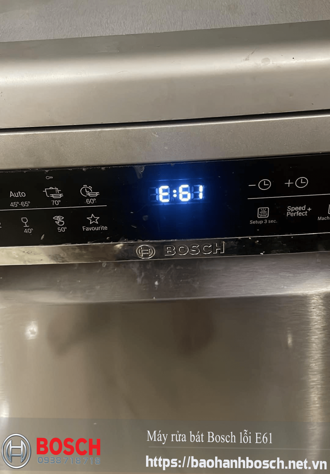 Máy rửa bát Bosch lỗi E61