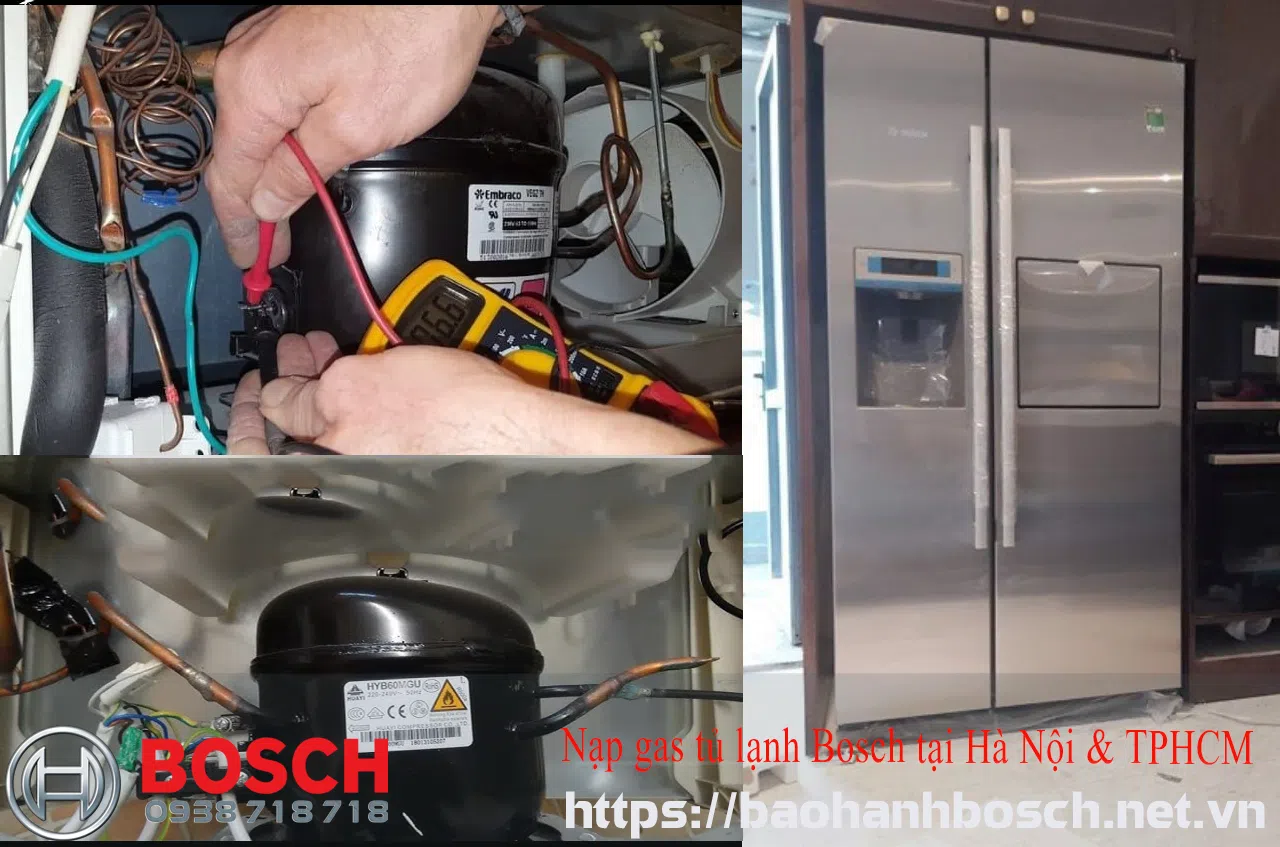 Linh kiện và kỹ thuật nạp gas tủ lạnh Bosch tại Hà Nội và TPHCM, đảm bảo hoạt động tối ưu. Dịch vụ bảo hành Bosch chính hãng, uy tín, chuyên nghiệp, giúp tủ lạnh hoạt động bền bỉ, tiết kiệm điện năng.