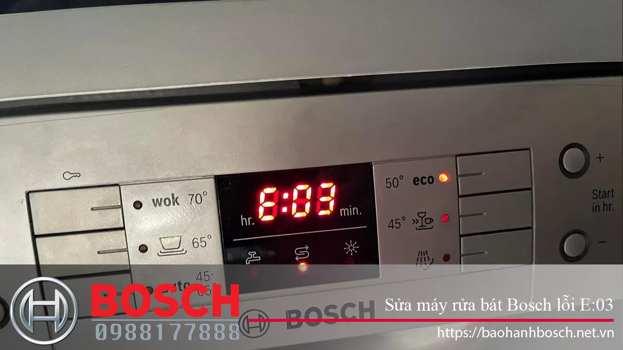 Bảo hành máy rửa bát Bosch, dịch vụ sửa máy rửa bát Bosch lỗi E:03, trung tâm bảo hành Bosch chính hãng, sửa chữa máy rửa bát Bosch nhanh chóng, uy tín tại Việt Nam.