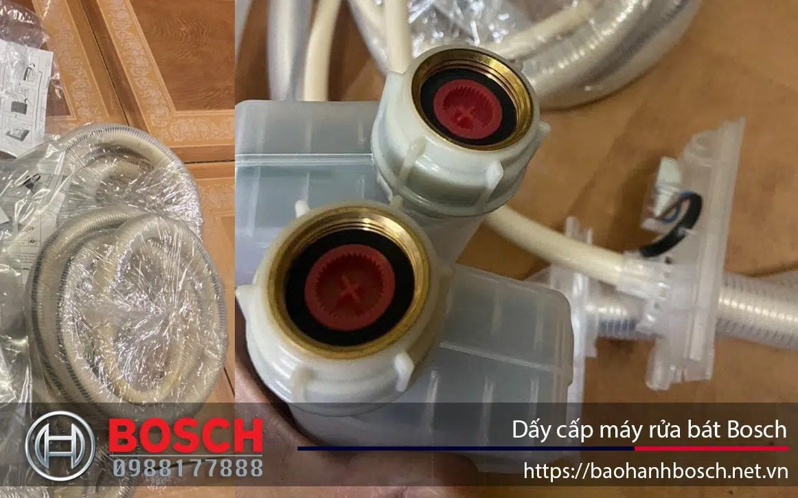 Linh kiện dây cấp máy rửa bát Bosch chính hãng, phụ kiện bơm cấp nước chất lượng cao, đảm bảo vận hành ổn định, phù hợp cho các dòng máy Bosch.
