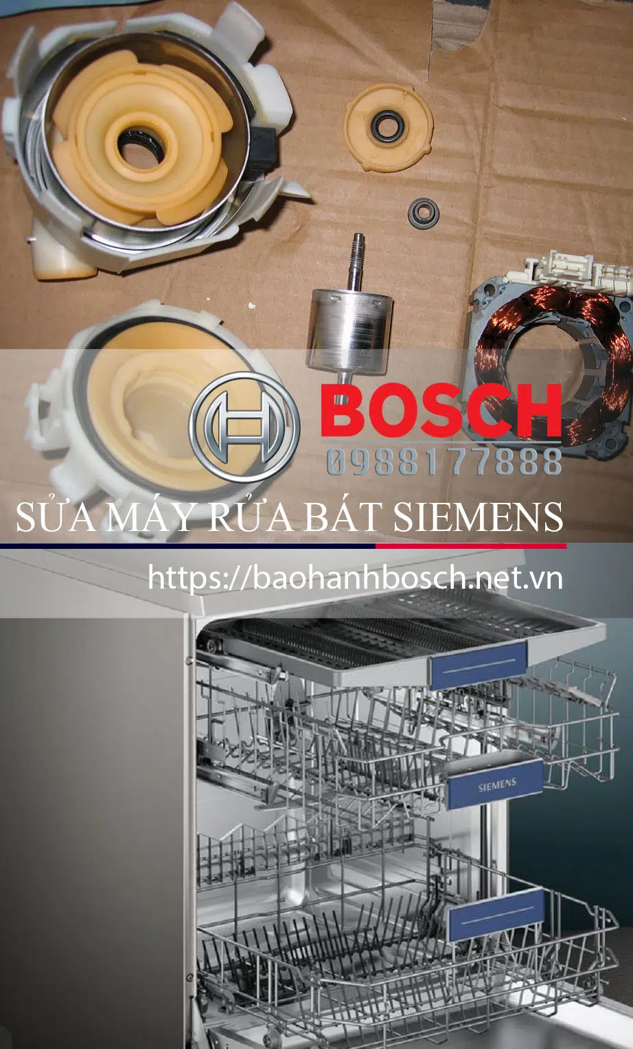 Bảo trì, sửa chữa máy rửa bát Siemens chính hãng, linh kiện chính xác, dịch vụ chuyên nghiệp tại Bosch, địa chỉ tin cậy bảo hành thiết bị gia dụng cao cấp.