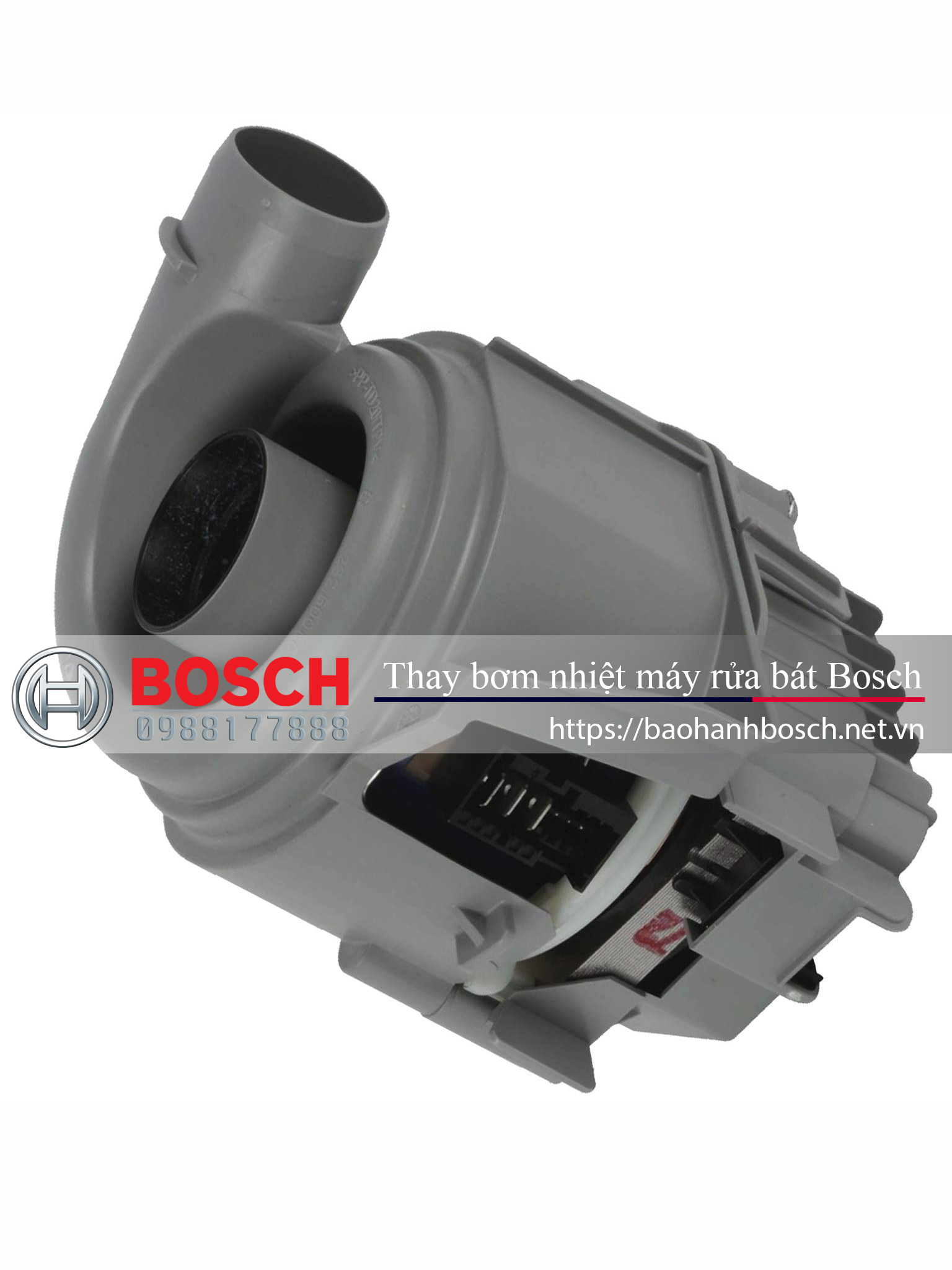 Thay bơm nhiệt máy rửa bát Bosch