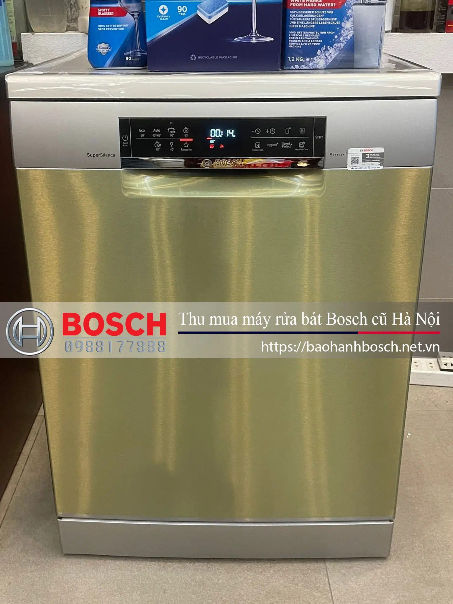 Lò rửa bát Bosch chính hãng, bảo hành và dịch vụ hậu mãi tại Hà Nội, uy tín, giá tốt, hỗ trợ mua trả góp.