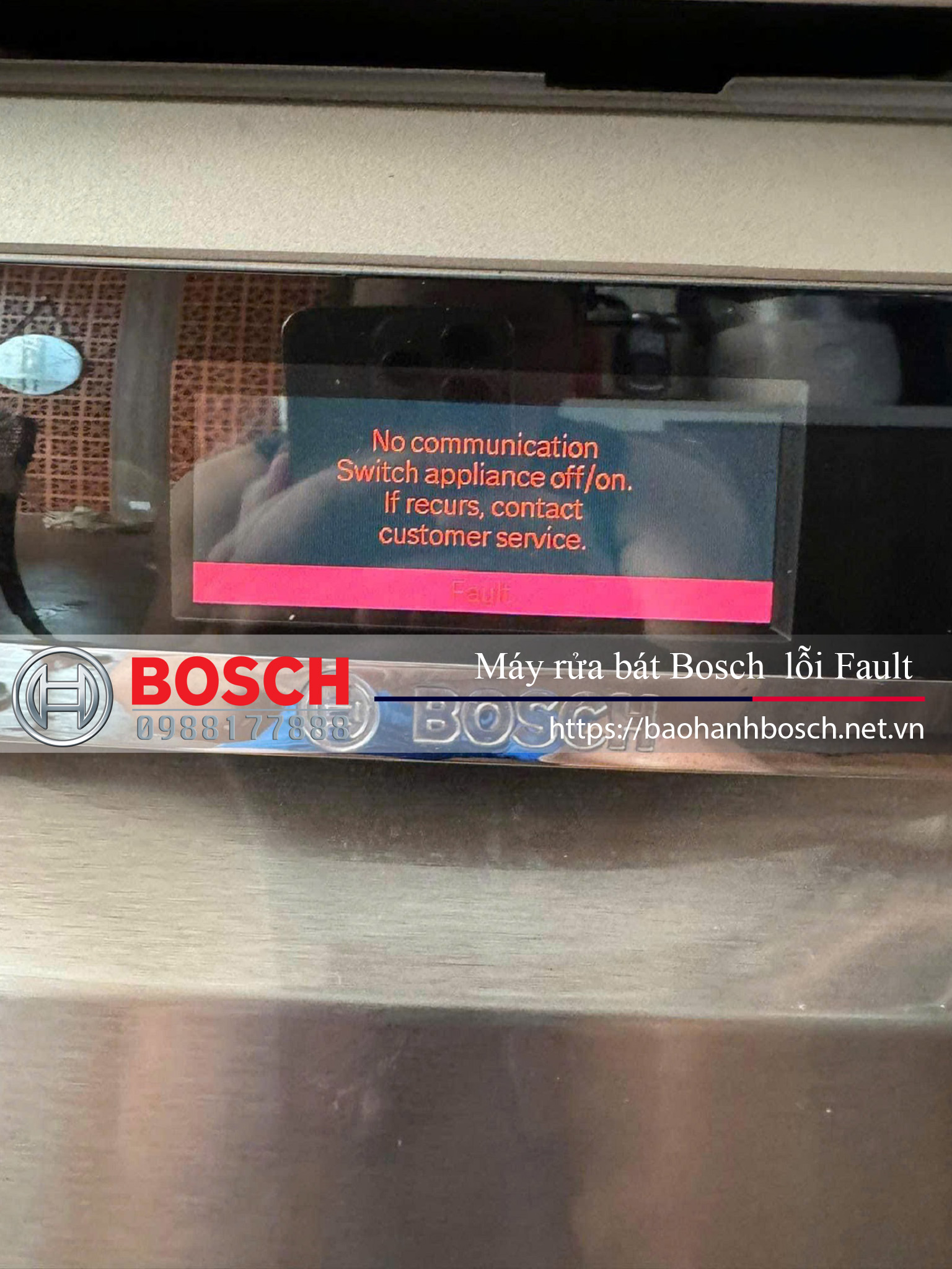 Máy rửa bát Bosch lỗi Fault