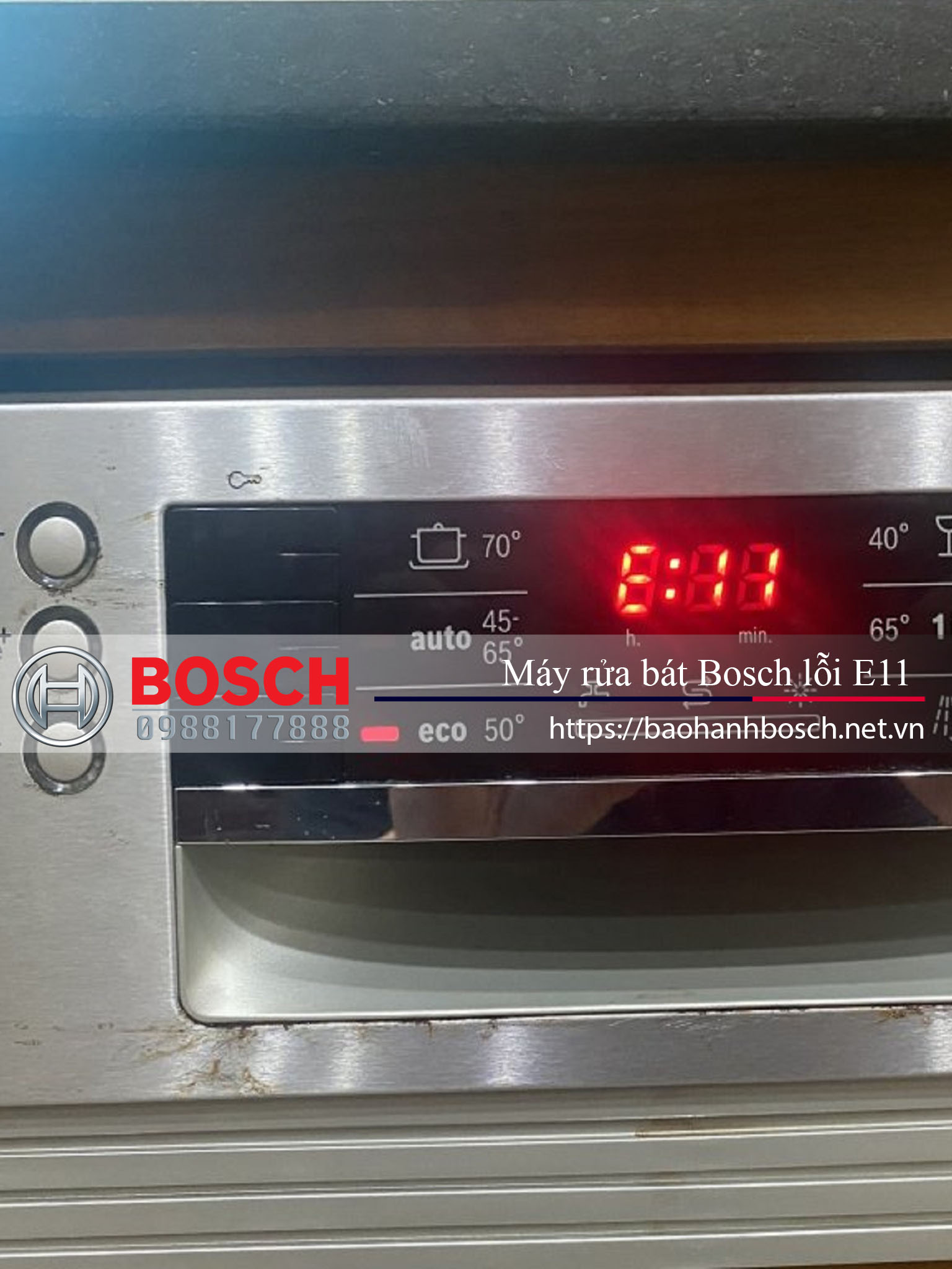 Sửa máy rửa bát Bosch lỗi E11