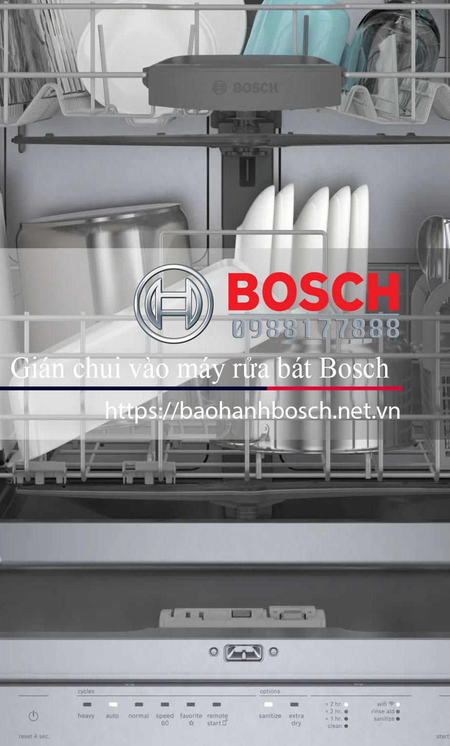 Cách ngăn gián chui vào máy rửa bát Bosch