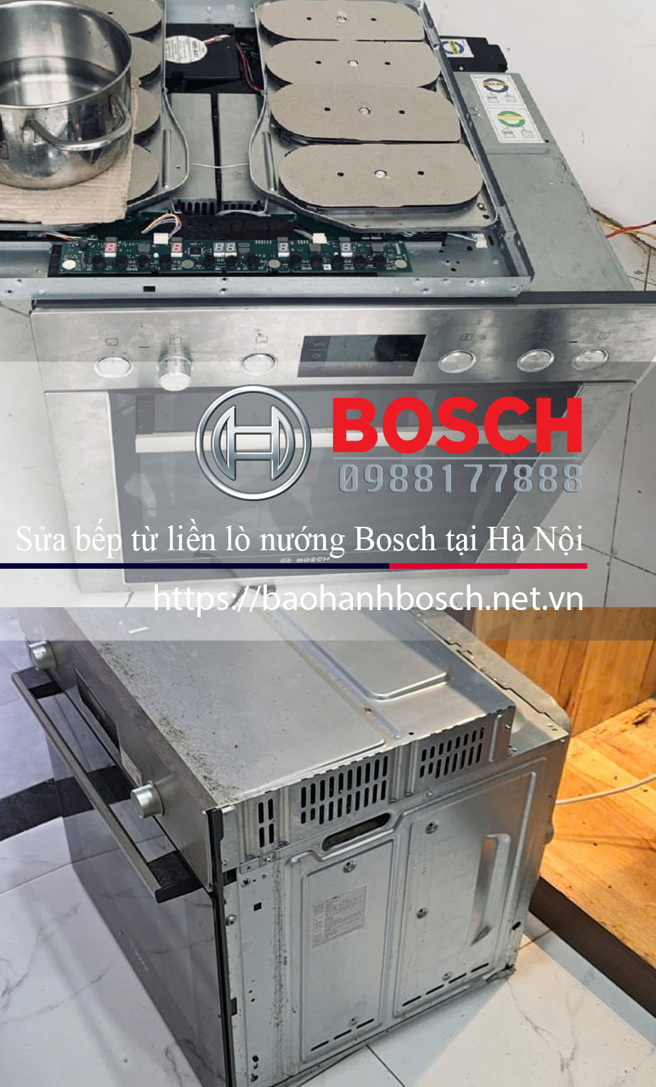 Địa chỉ sửa bếp từ liền lò nướng Bosch tại Hà Nội chất lượng