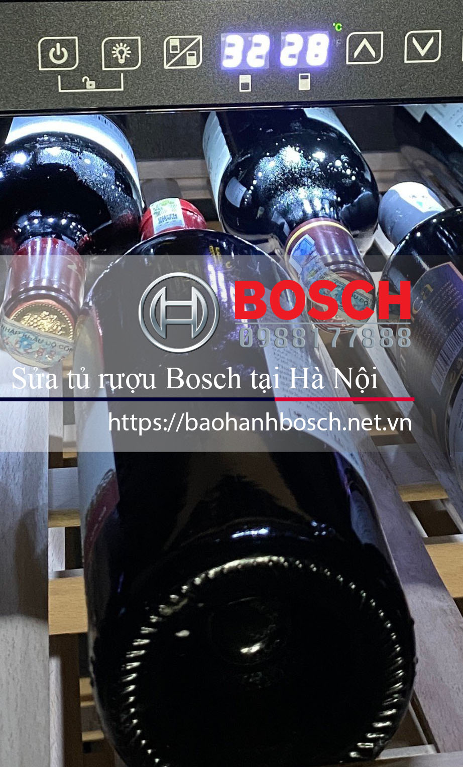 Sửa tủ rượu Bosch tại Hà Nội gặp tình trạng không mát